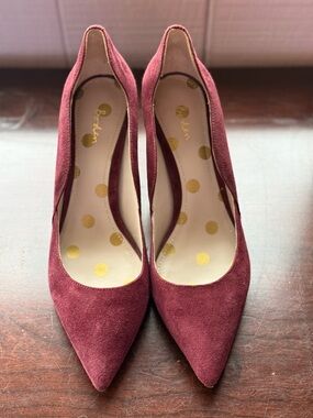 Boden Carrie Suede Stiletto Court Heels
Women’s 40 US 9 Pointed Toe Scalloped